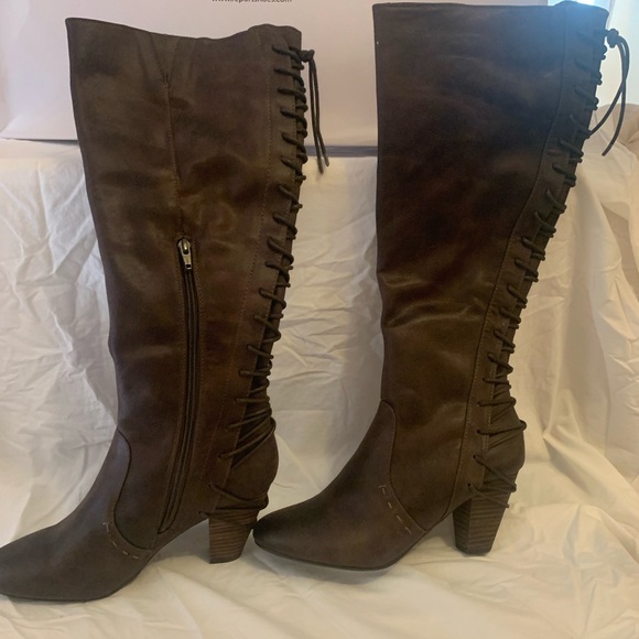 Report Brown Knee High Boots - Picture 7 of 8